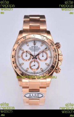 Rolex Cosmograph Daytona M116505-0010 Rose Gold Original Cal.4130 Movement - 904L Steel Watch