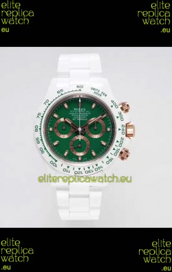 Rolex Daytona AET Remould Green Dial Full Ceramic Strap Watch in Cal.4130 Movement