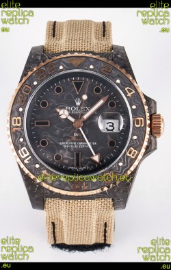 Rolex GMT Masters II Super Clone DiW Edition Swiss Replica Lightweight Carbon Casing Watch 