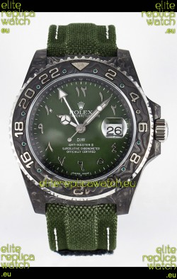 Rolex GMT Masters II Super Clone DiW Edition Swiss Replica Lightweight Carbon Casing Watch 