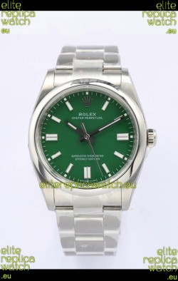 Rolex Oyster Perpetual REF#126000 36MM Swiss Movement Swiss Replica Green Dial 904L Steel 1:1 Mirror Replica Watch