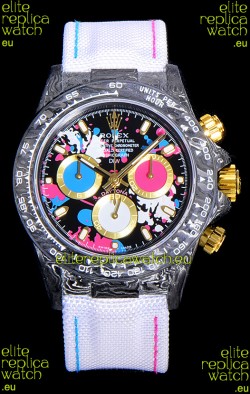 Rolex Daytona DiW Motley Lady Unique Forged Carbon Casing Swiss Replica Watch