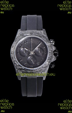 Rolex Daytona DiW Edition "All Black" Forged Cabon Casing 1:1 Mirror Replica