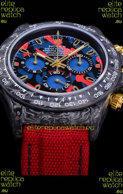 Rolex Daytona DiW Edition Multicolored Dial Edition Forged Cabon Casing 1:1 Mirror Replica