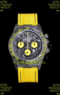 Rolex Daytona DiW Yellow Edition Edition Forged Cabon Casing 1:1 Mirror Replica
