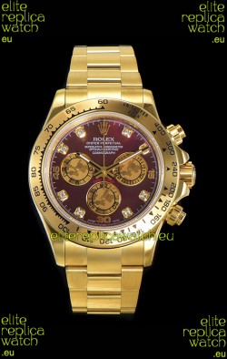 Rolex Daytona 18K Yellow Gold Original Cal.4130 Movement - 1:1 Mirror 904L Steel Watch