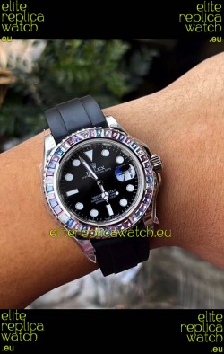 Rolex Yachtmaster 126679 White Gold Diamonds Cal.3235 Swiss 1:1 Ultimate 904L Steel Watch
