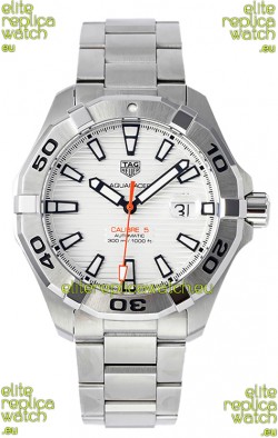 Tag Heuer Aquaracer Calibre 5 1:1 Mirror Replica Watch White Dial 904L Steel 44MM