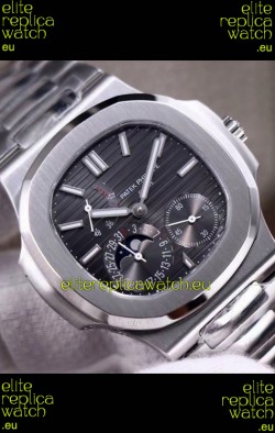 Patek Philippe Nautilus 5712/1A 1:1 Quality Swiss Replica Watch in Grey Dial Steel Strap