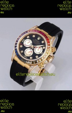 Rolex Cosmograph Daytona 116598 Yellow Gold 1:1 Mirror Cal.4130 Movement - 904L Steel Watch