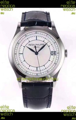 Patek Philippe Calatrava 5296 Sector Dial 1:1 Mirror Swiss Replica Watch Steel Casing