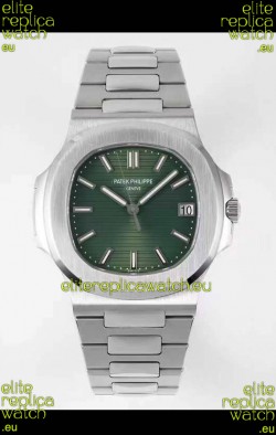 Patek Philippe Nautilus 5711/1A-014 1:1 Mirror Swiss Replica Watch in Green Dial 904L Steel 