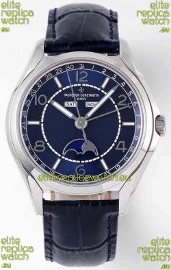 Vacheron Constantin Fiftysix Complete Calendar Swiss Replica Watch in Blue Dial 