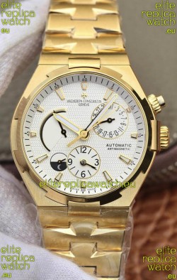 Vacheron Constantin Overseas Power Reserve Swiss Replica Watch in Yellow Gold Casing