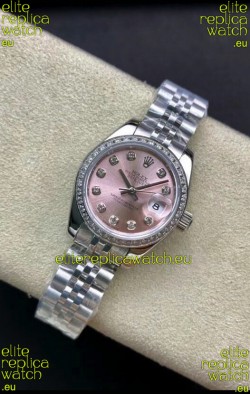 Rolex Datejust 279174 28MM Swiss Replica in 904L Steel in Pink Dial - 1:1 Mirror Replica