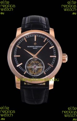 Vacheron Constantin Minute Repeater Tourbillon Swiss Replica Watch in Steel Casing 44MM Rose Gold Casing