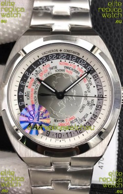Vacheron Constantin Overseas World Time Edition White Dial Swiss Replica Watch 