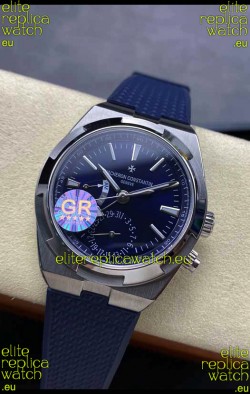 Vacheron Constantin Overseas Dual Time Stainless Steel 1:1 Mirror Swiss Replica Blue Dial