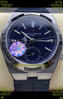 Vacheron Constantin Overseas Dual Time Stainless Steel 1:1 Mirror Swiss Replica Blue Dial