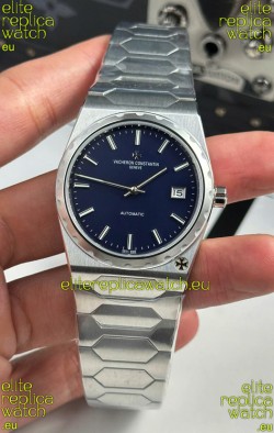 Vacheron Constantin Historiques 222 Super Clone 37MM Steel Casing Watch in Blue Dial 