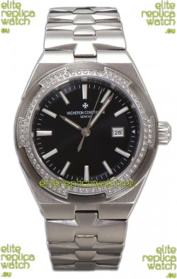 Vacheron Constantin Overseas Steel Casing Black Dial 35MM Swiss Replica Watch 