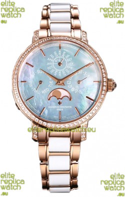 Vacheron Constantin Traditionelle Perpetual Calendar Ultra-Thin Rose Gold Swiss Replica 