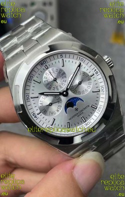 Vacheron Constantin Overseas Perpetual Calendar Ultra-Thin Steel Dial with Steel Strap