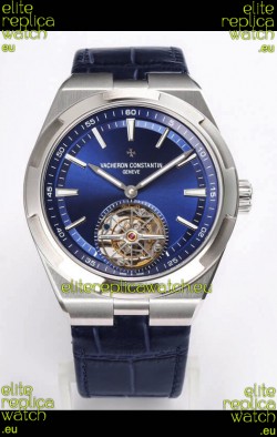 Vacheron Constantin Overseas Tourbillon Stainless Steel Leather Strap 1:1 Mirror Replica