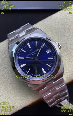 Vacheron Constantin Overseas 1:1 Mirror Swiss Replica Watch in Steel Blue Dial 