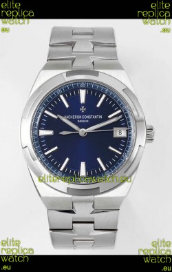 Vacheron Constantin Overseas 1:1 Mirror Swiss Replica Watch in Steel Blue Dial 