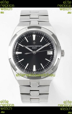 Vacheron Constantin Overseas 1:1 Mirror Swiss Replica Watch in Black Dial - Steel Strap