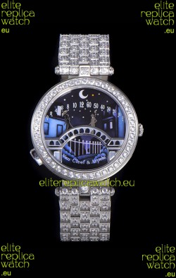 Van Cleef & Arpels Lady Arpels Pont des Amoureux Watch in Swiss Automatic Movement