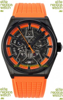 Zenith Defy Classic Skeleton 41MM Black Ceramic Men's Swiss Replica Watch
