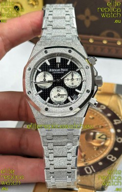 Audemars Piguet Royal Oak Chronograph 26239OR Frosted Black Dial Super Clone Watch 