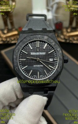 Audemars Piguet Royal Oak Super Clone 15400 Forged Carbon Casing Watch Black Dial
