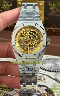 Audemars Piguet Royal Oak Super Clone Openworked Stainless Steel Watch 