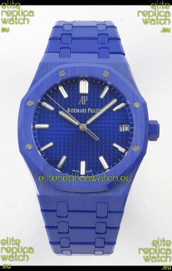 Audemars Piguet Royal Oak Super Clone 15500 Blue Ceramic Casing Watch 