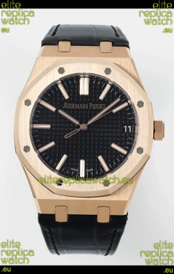 Audemars Piguet Royal Oak 15510OR 41MM Rose Gold Black Dial Super Clone Replica Watch
