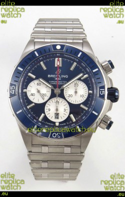 Breitling Chronomat Super Clone B01 42 Edition Swiss 904L Steel Watch Blue Dial 
