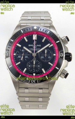 Breitling Chronomat Super Clone B01 42 Edition Swiss 904L Steel Watch Black/Red Dial 