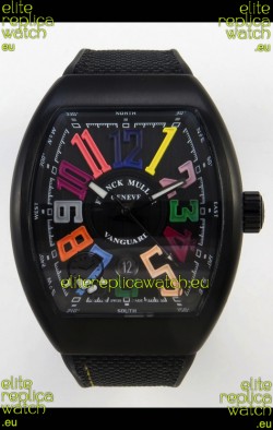 Franck Muller Super Clone Vanguard V45 Racing Carbon Watch in Nylon Strap