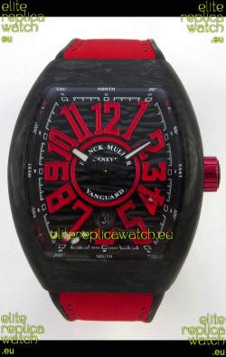 Franck Muller Super Clone Vanguard V45 Racing Carbon Watch in Nylon Strap