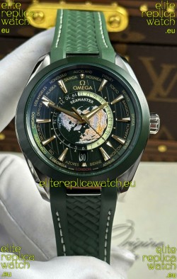 Omega Seamaster Aqua Terra 150M Worldtime Rubber Strap Swiss Replica Watch
