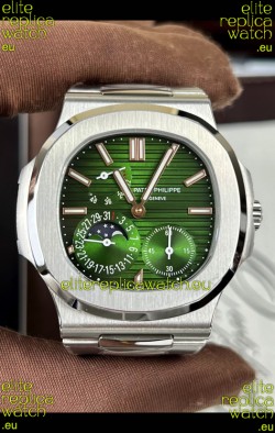 Patek Philippe Nautilus 5740 Perpetual Calendar Stainless Steel Green Dial Swiss Replica Watch