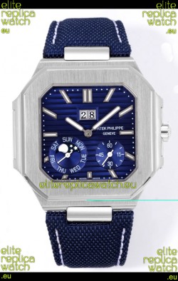 Patek Philippe Cubitus 5822 904L Steel Casing Blue Dial Swiss Replica Watch
