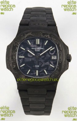 Patek Philippe Nautilus 5711 DiW Blue Carbon Dial 1:1 Mirror Swiss Replica Watch