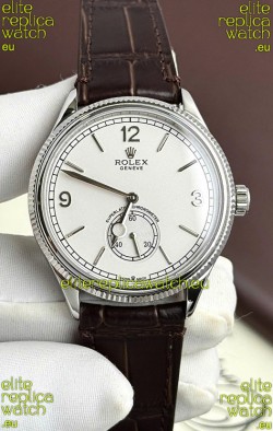 Rolex 1908 Perpetual Swiss Movement Replica Watch in Steel Casing White Dial 