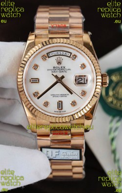 Rolex Day Date Presidential 18K Rose Gold Watch 40MM - Pearl Dial 1:1 Mirror Quality