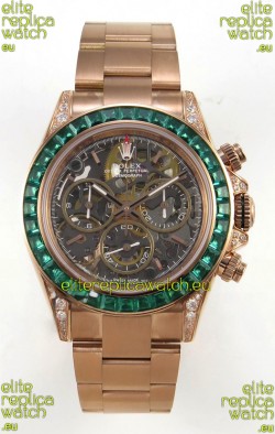 Rolex Daytona Super Clone "Artisans De Genève - Glacier" Edition Rose Gold Watch