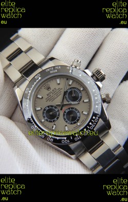 Rolex Daytona Japanese Movement Replica Watch in Grey Dial - Ceramic Bezel 